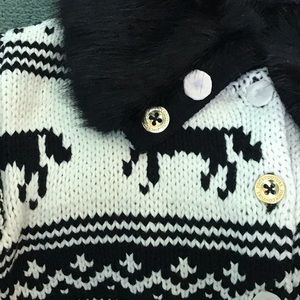 Juicy Couture Girls Collar Sweater
